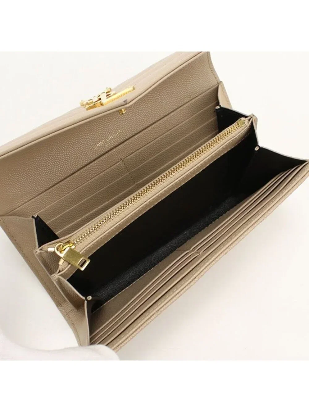 Saint Laurent Large Flap Wallet Cassandra Bifold Leather - Picture 3 of 7